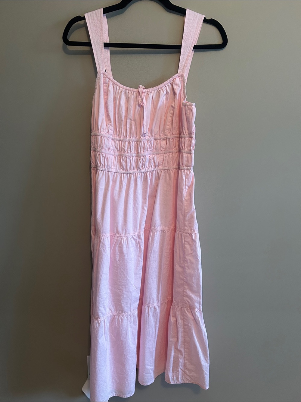 Aritzia Light Pink Tiered Sundress - Sunday Best